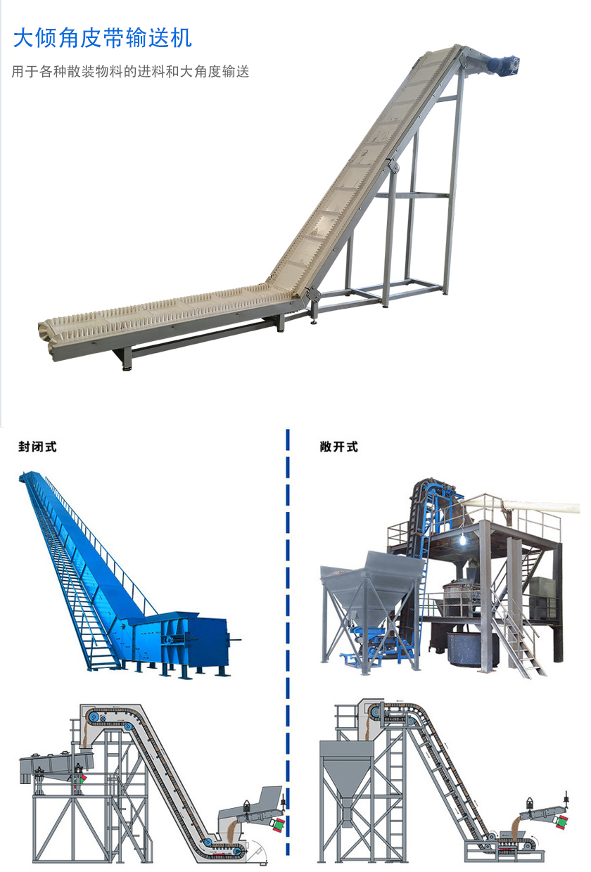 在環(huán)境溫度為-19℃ ~+40℃范圍內(nèi)，輸送堆積比重為0.5-2.5t/m3的各種散狀物料